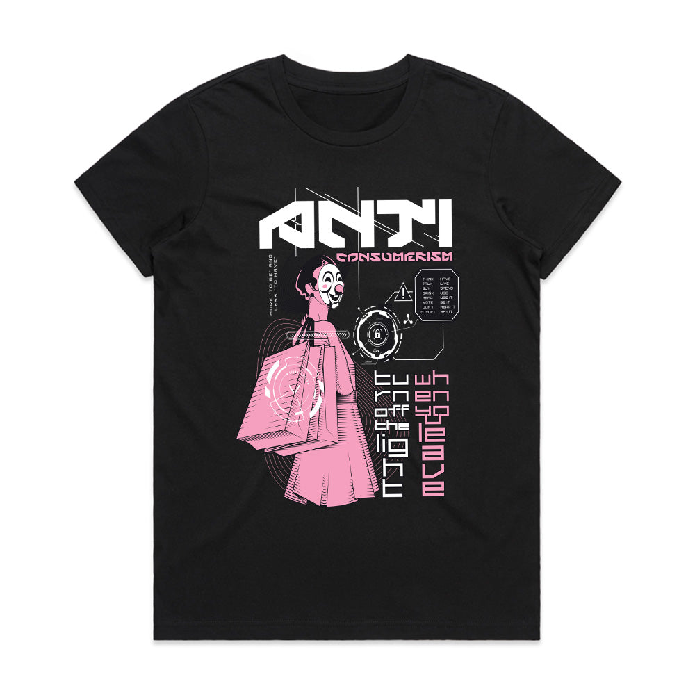 Anti-Consumerism: Digital Dissent Tee