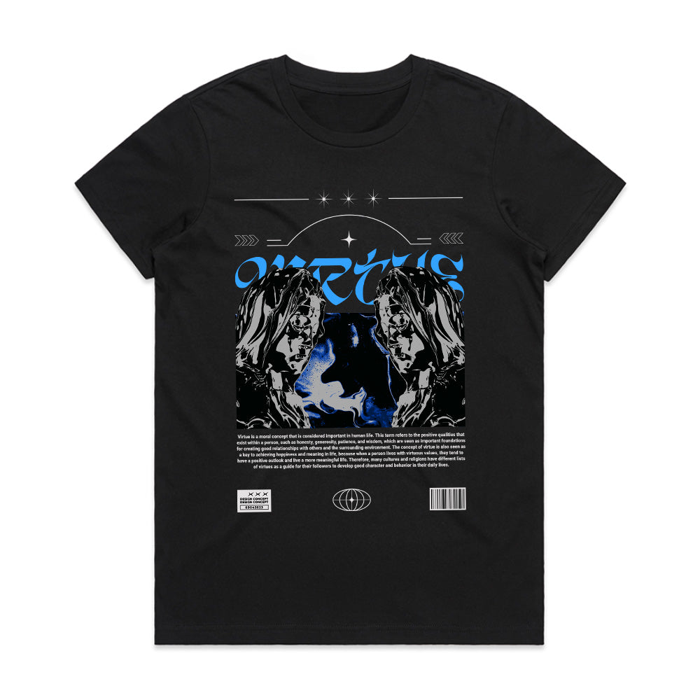 Virtue Flames: Dual Spirit Reflection Tee