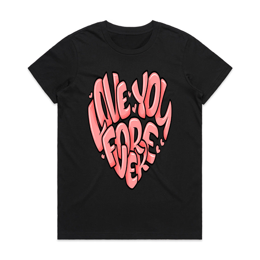 Forever Love: Heartbeat Lettering Tee