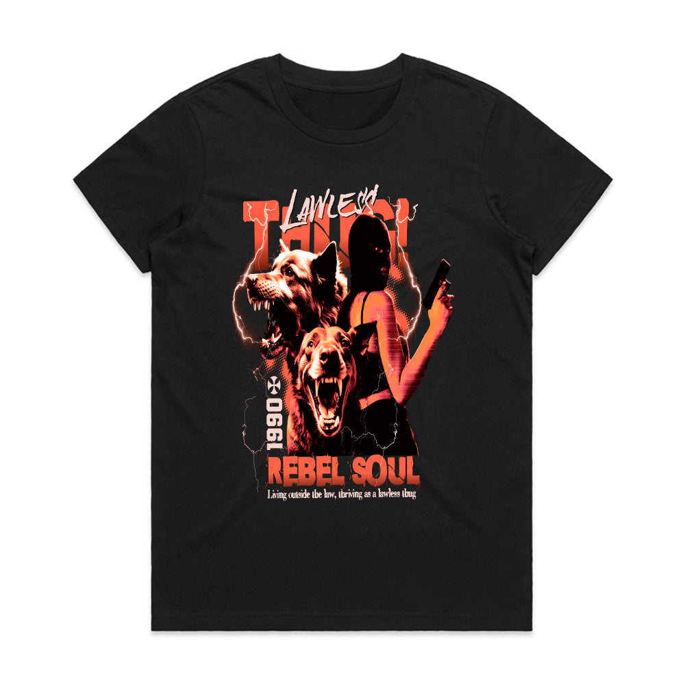 REBEL SOUL: Lawless Thug Streetwear Tee
