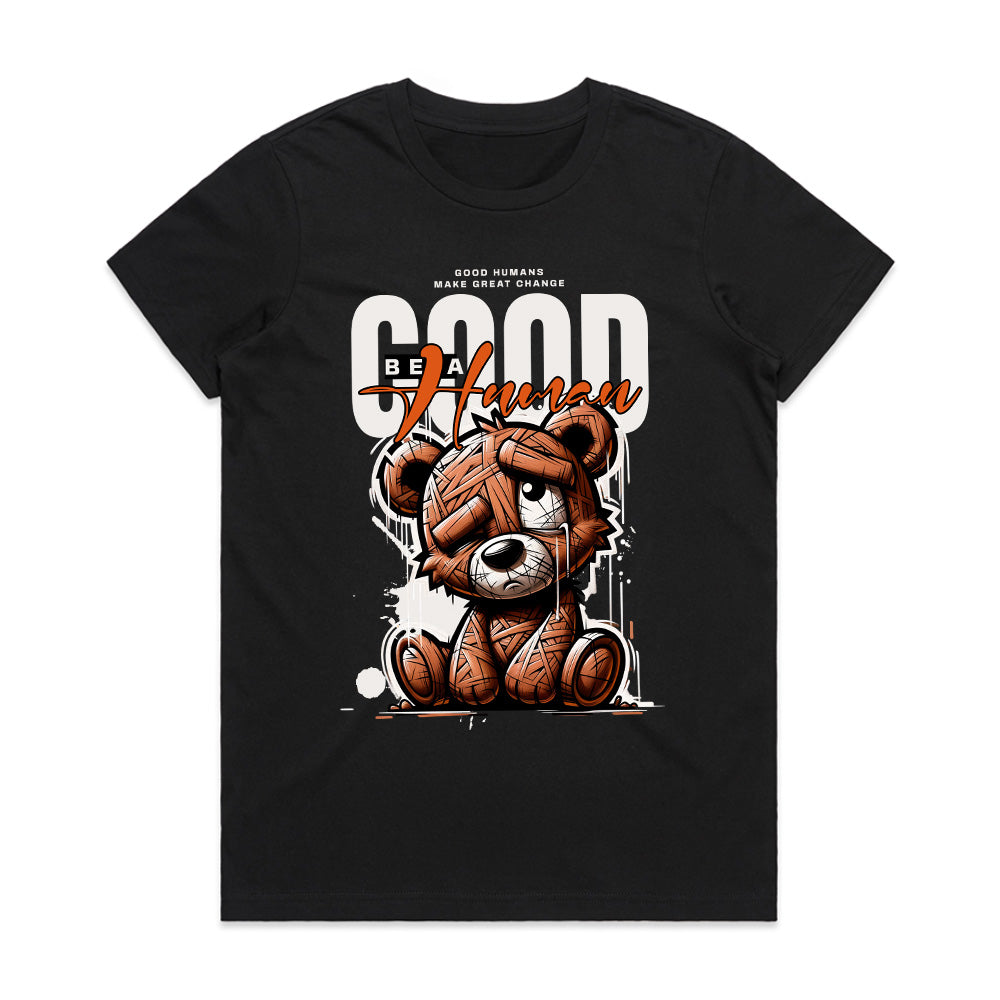 Mended Heart: Be a Good Human Teddy Tee