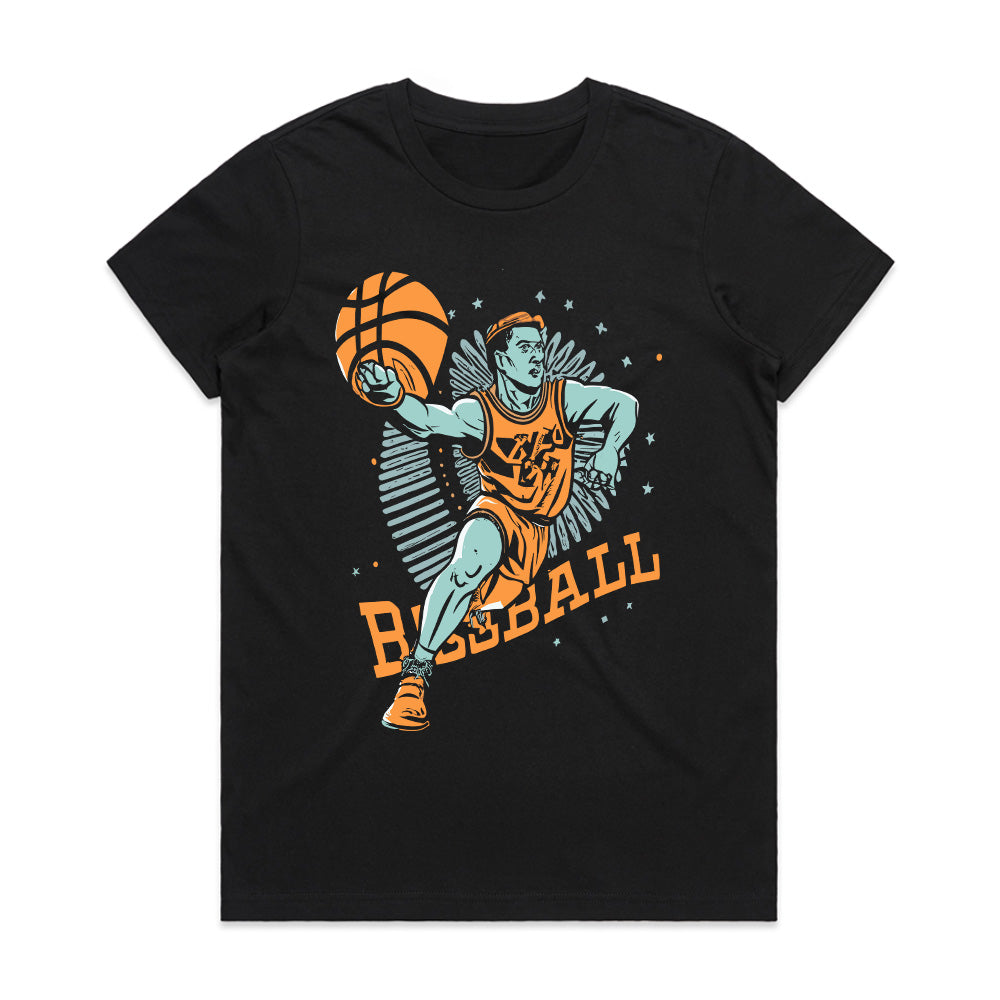Retro Slam: Cosmic Hoops Champion Tee
