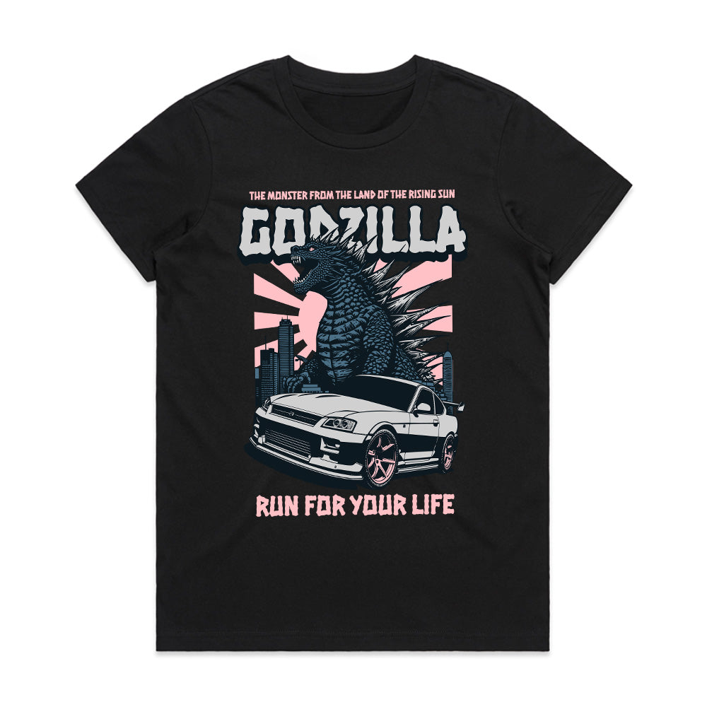 Kaiju Racer: Godzilla Skyline Fury Tee