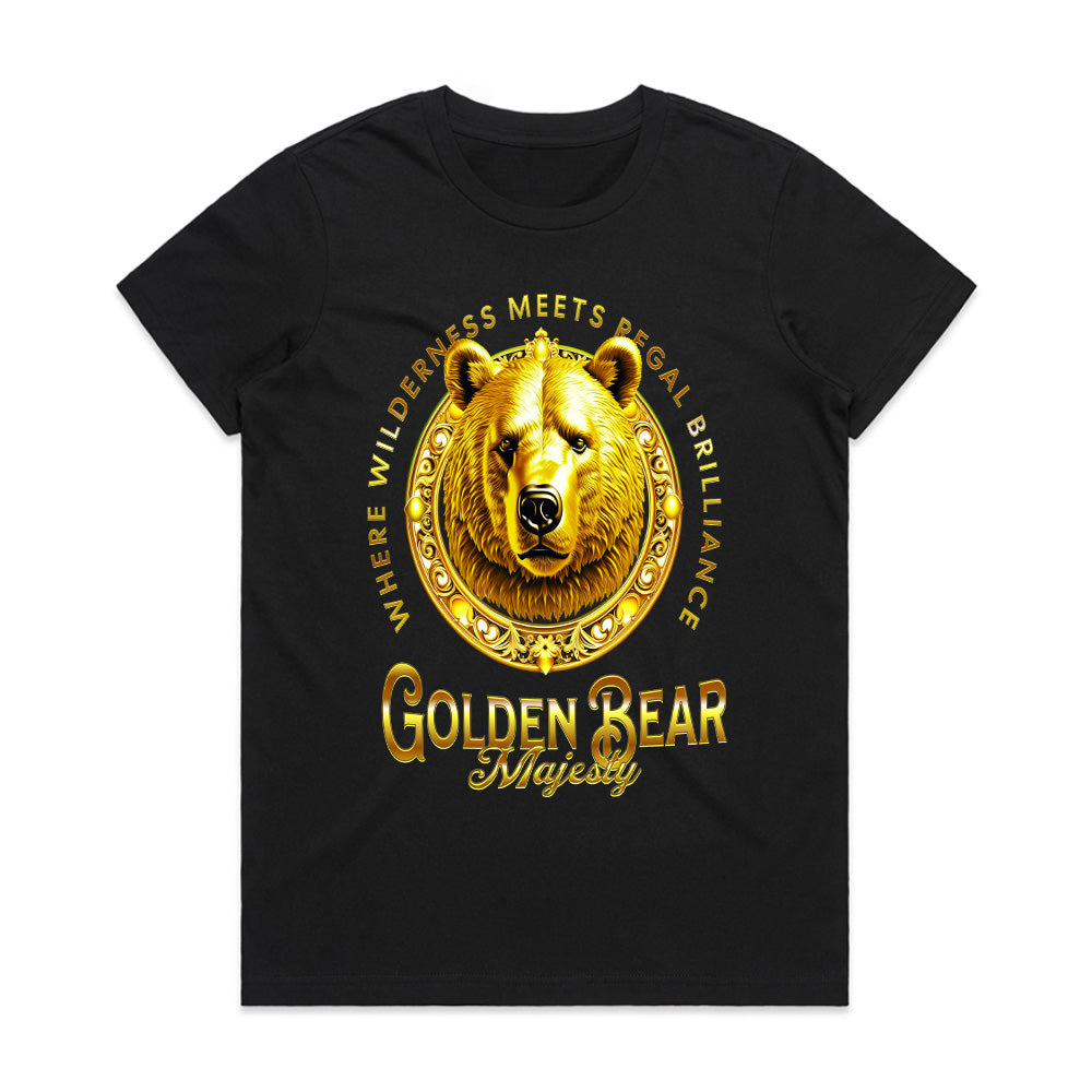 Regal Roar: Golden Bear Majesty Tee