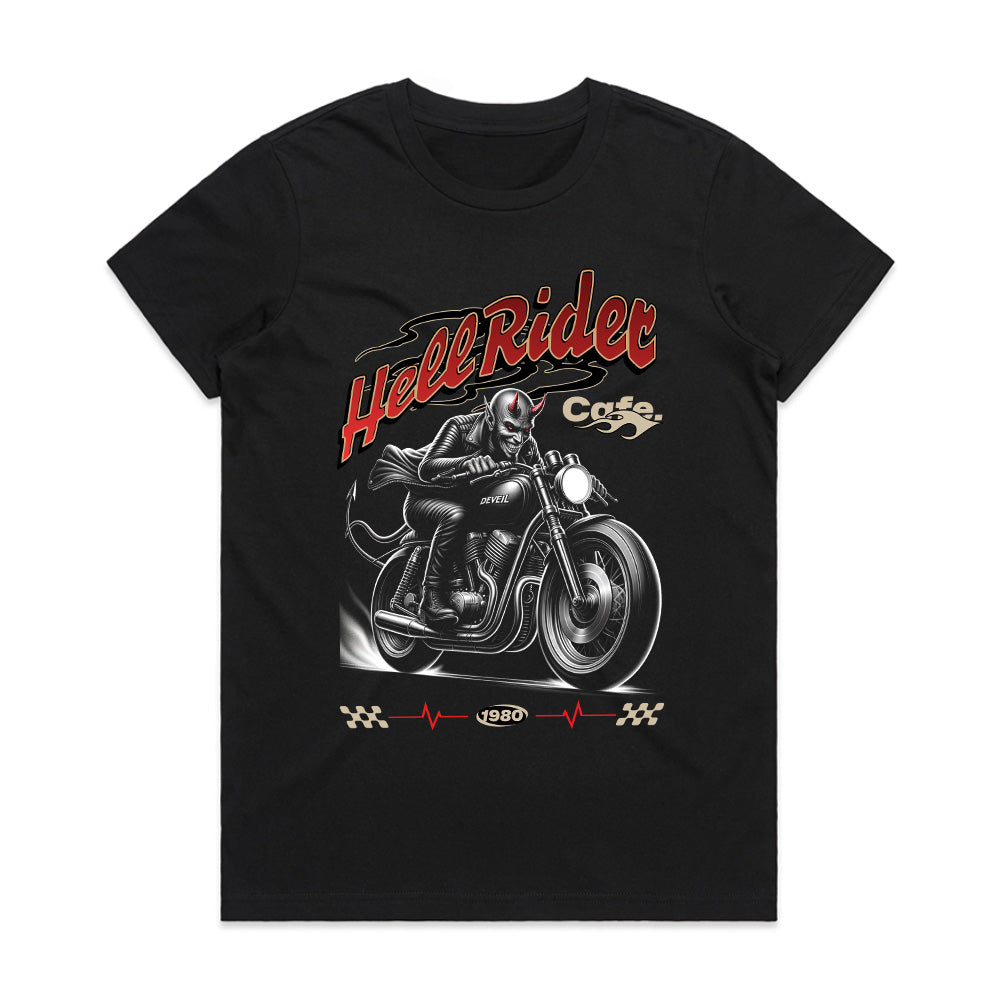Infernal Velocity: Hell Rider Cafe Tee