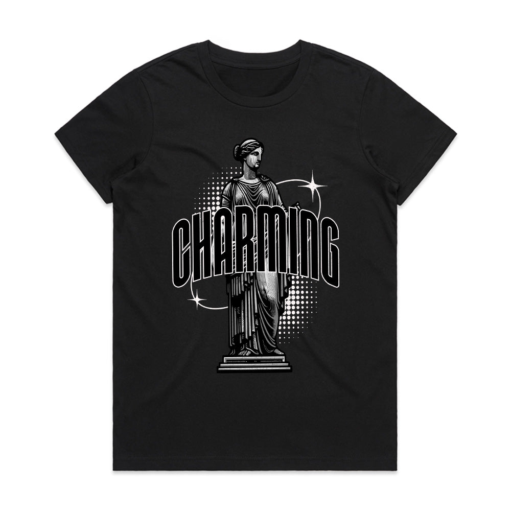 Timeless Allure: Charming Classical Statue Tee