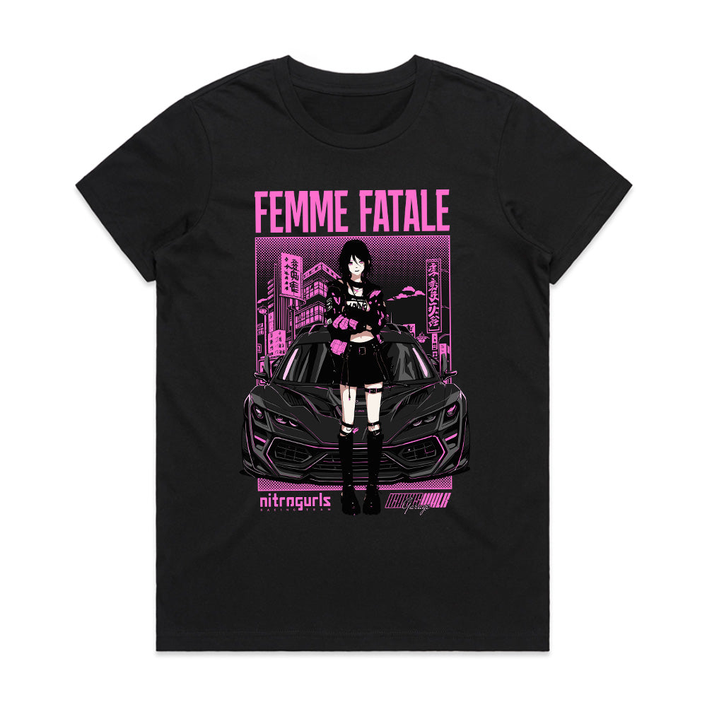 Neo Noir Racer: Femme Fatale Nitro Tee