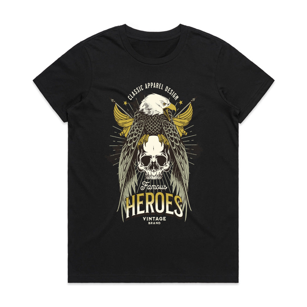 Eagle’s Valor: Famous Heroes Vintage Tee