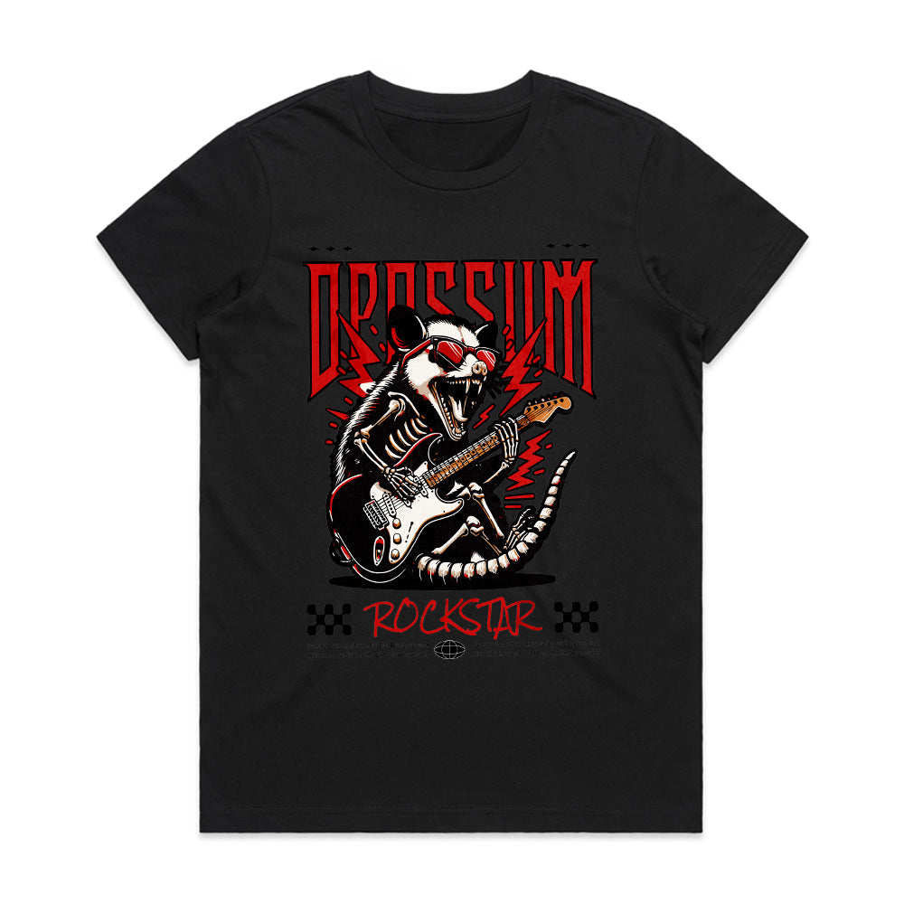 Riff-Ripping Opossum Rockstar Tee