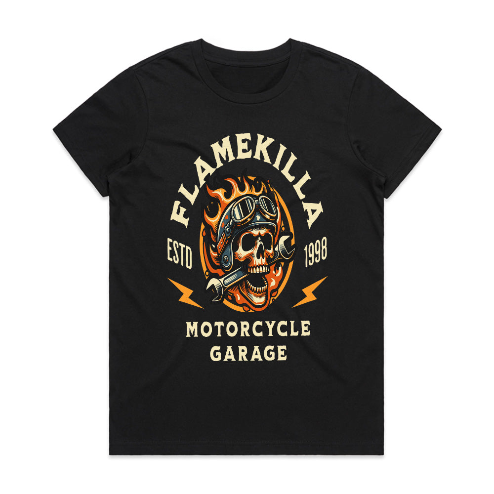 FlameKilla Inferno Skull Garage Tee