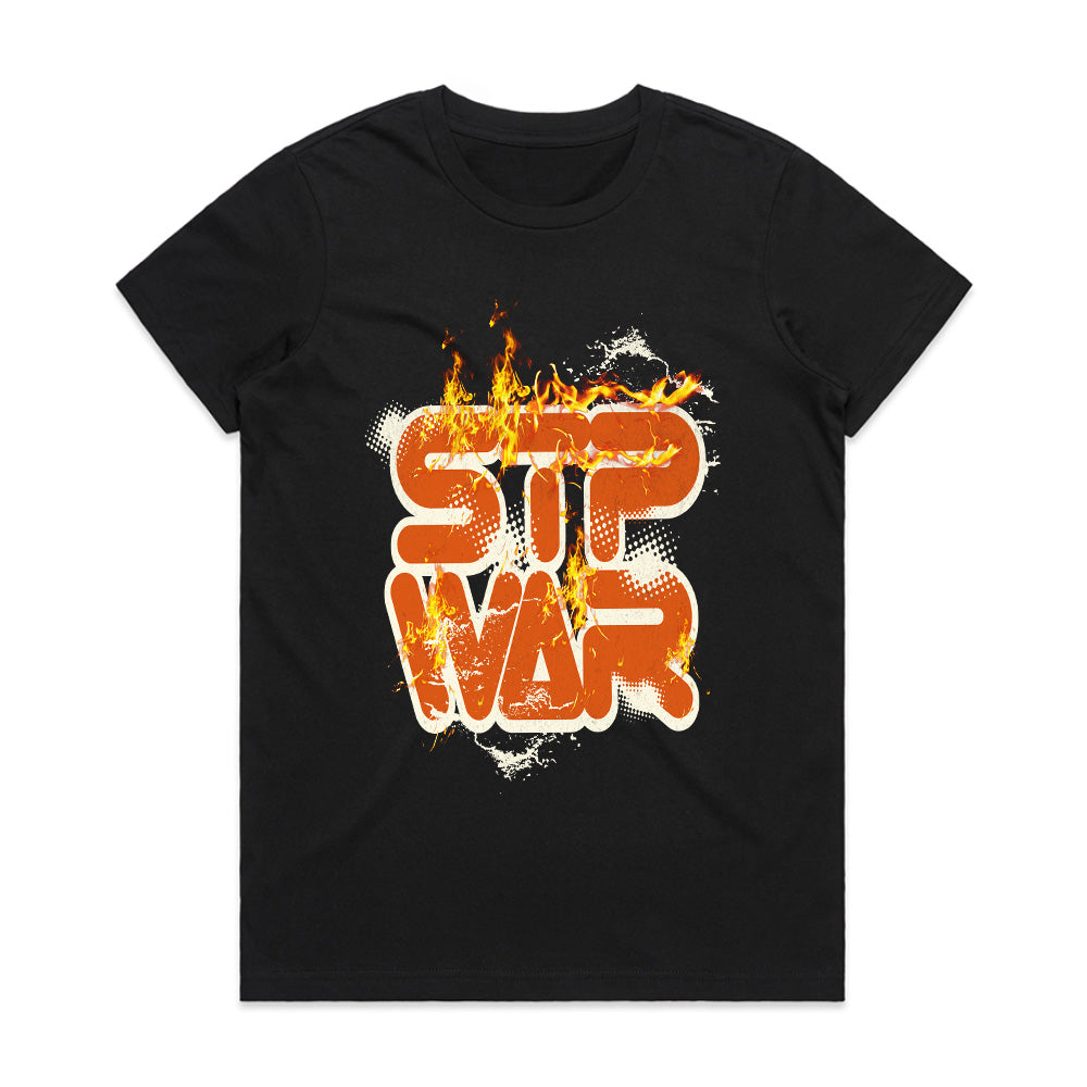 Ignite Peace: Stop War Flame Tee