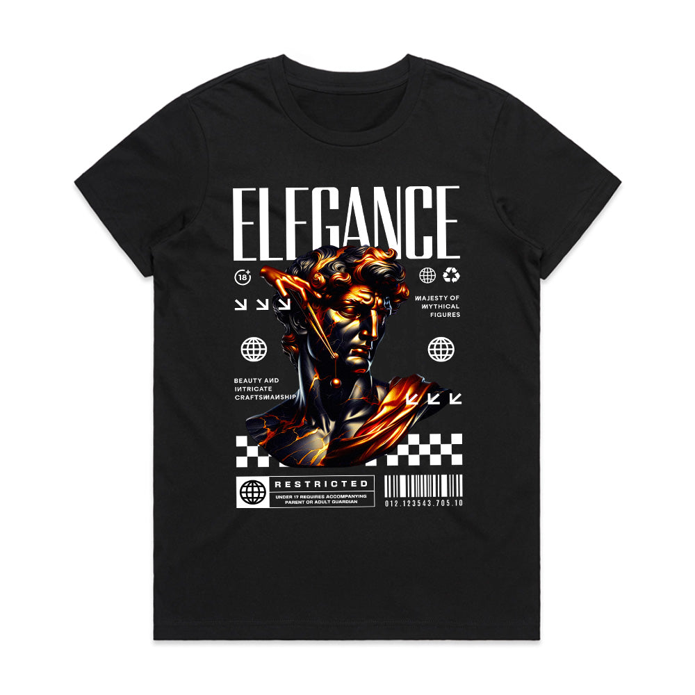 Neo-Classical Blaze: Elegance Mythos Tee