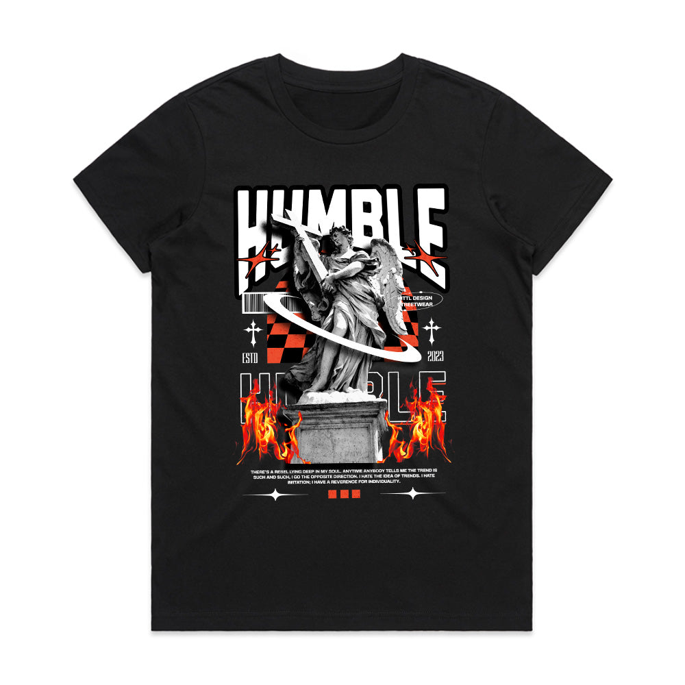 Celestial Defiance: Humble Flame Guardian Tee