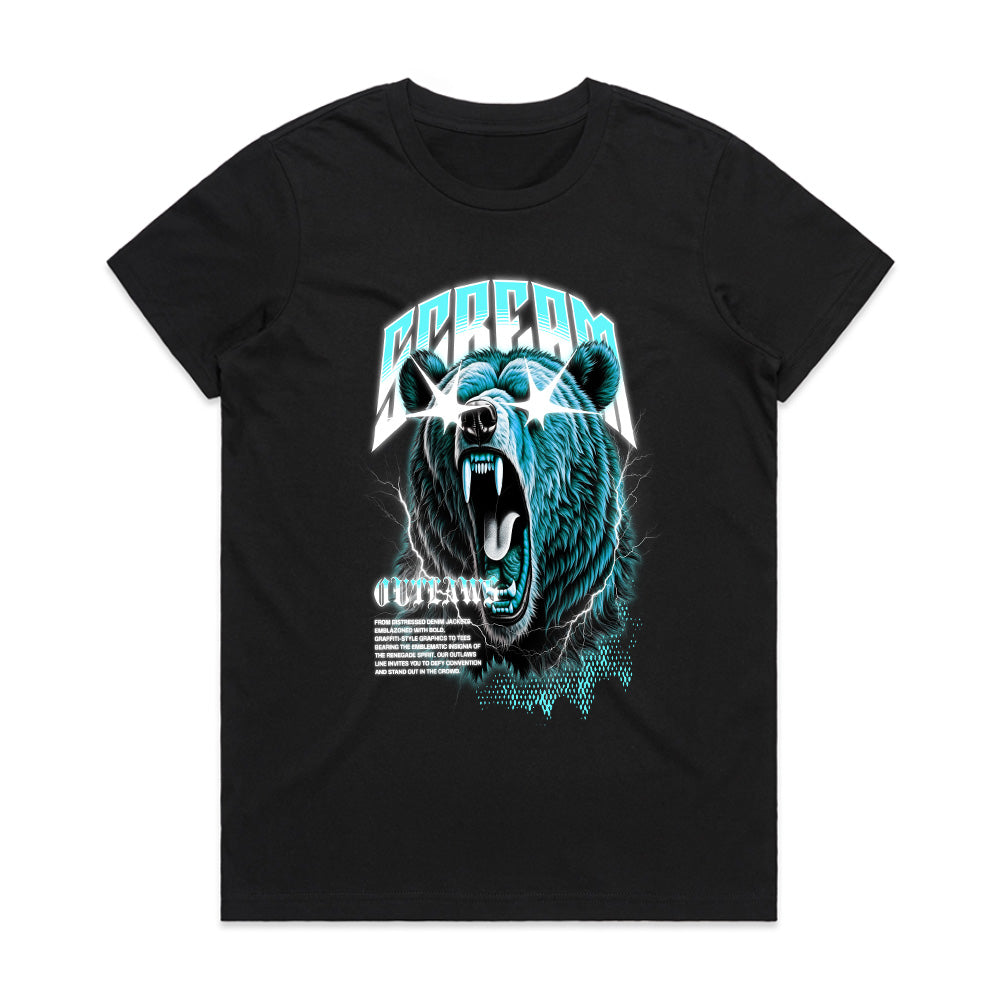Outlaw Scream Bear Tee