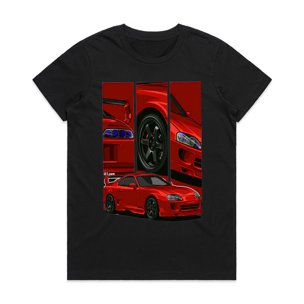 Supra MK4 Red Legend: JDM Icon Split Edition