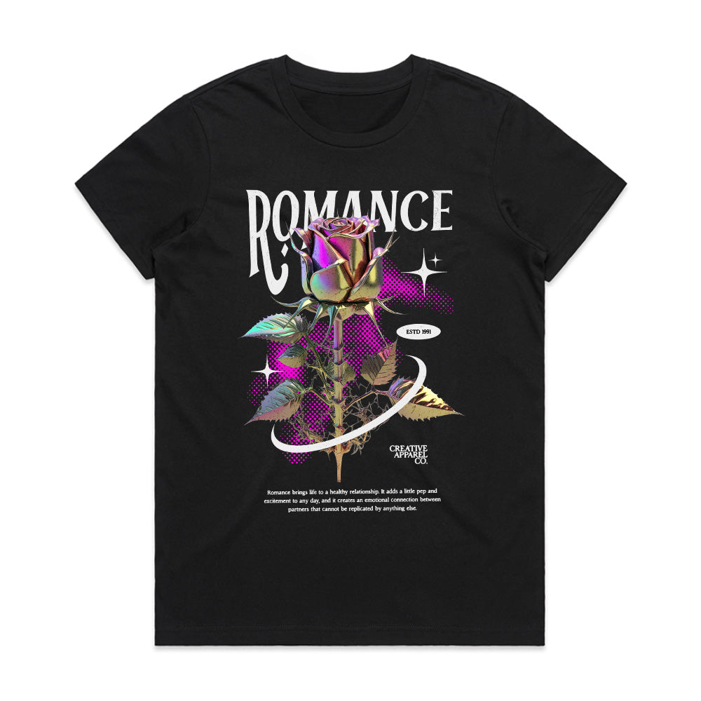 Vibrant Rose Graphic Tee