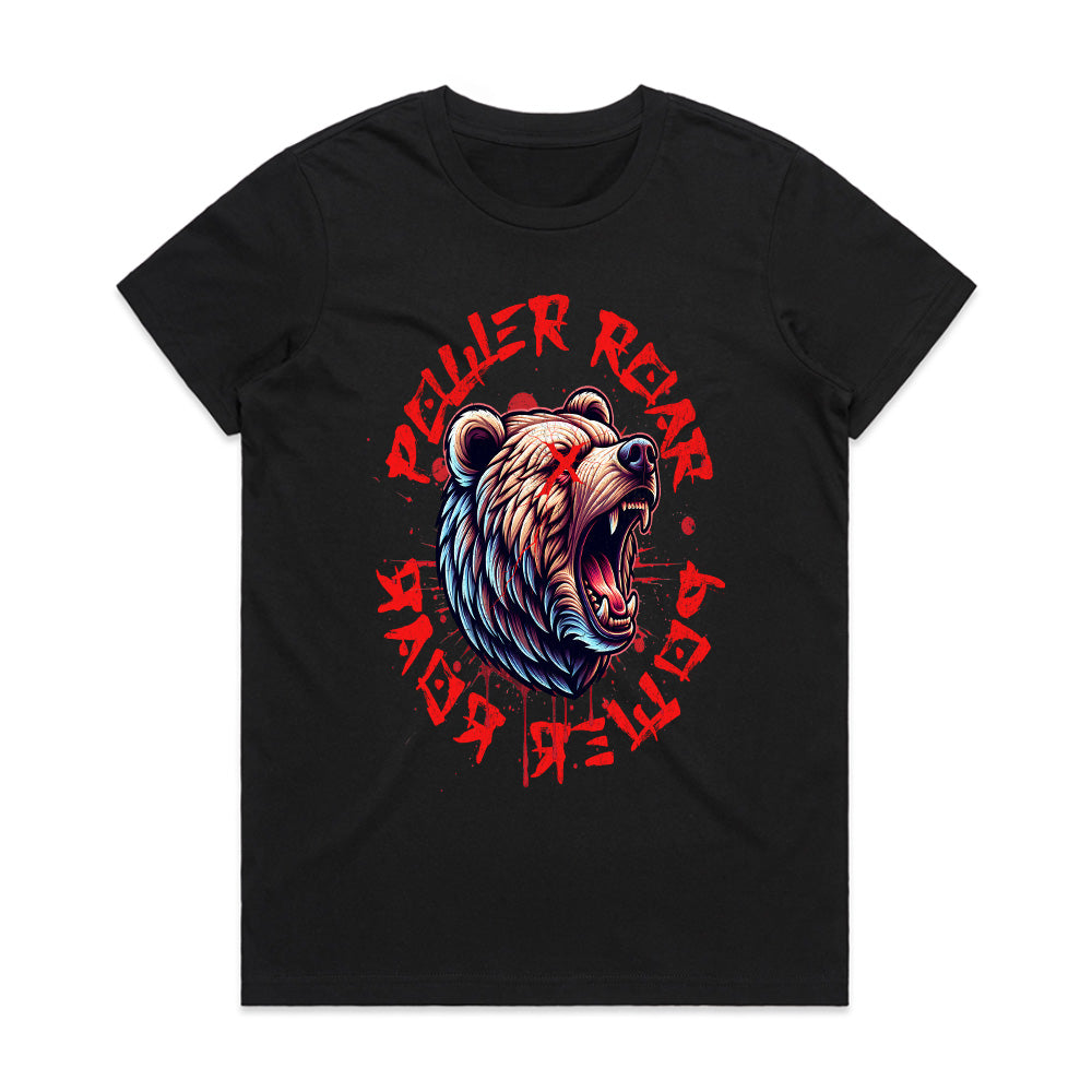 Primal Power Roar: Unleashed Bear Spirit Tee