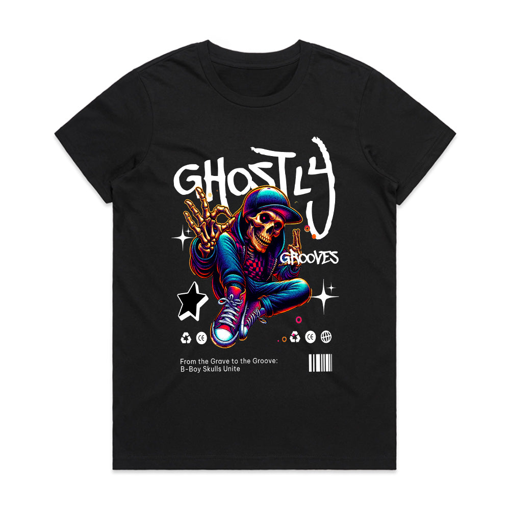 Graveyard Breakdance: Ghostly Grooves B-Boy Tee