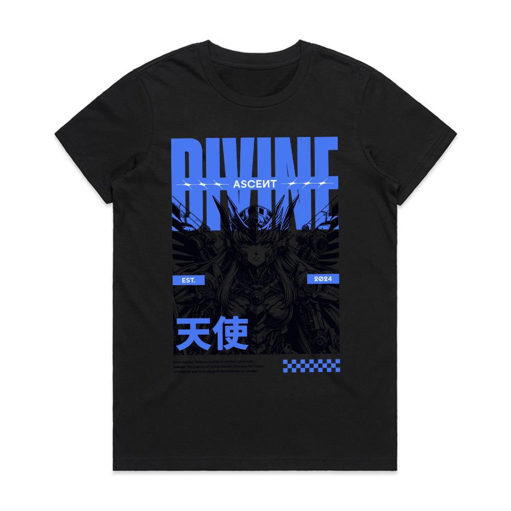 Divine Ascent: Neon Angelic Street Tee