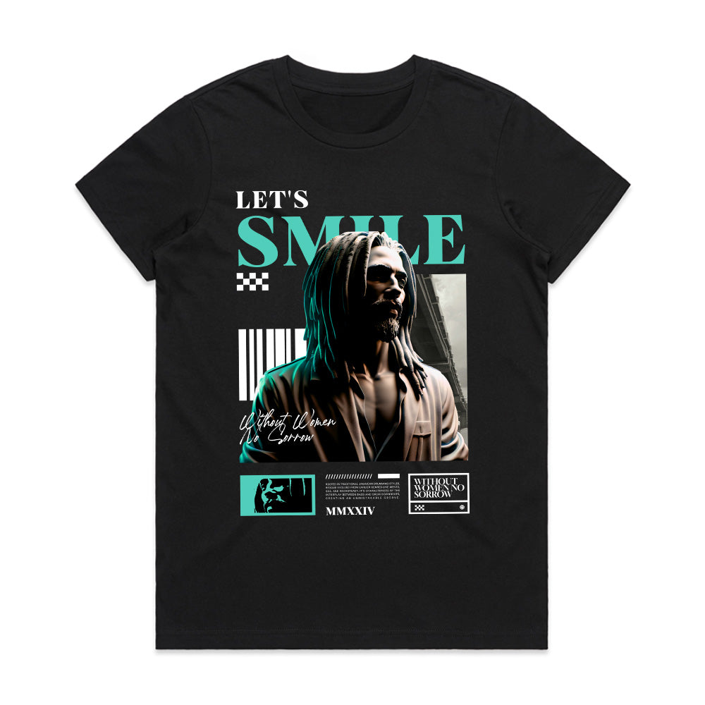 Urban Smile: Melancholy Meets Style Tee