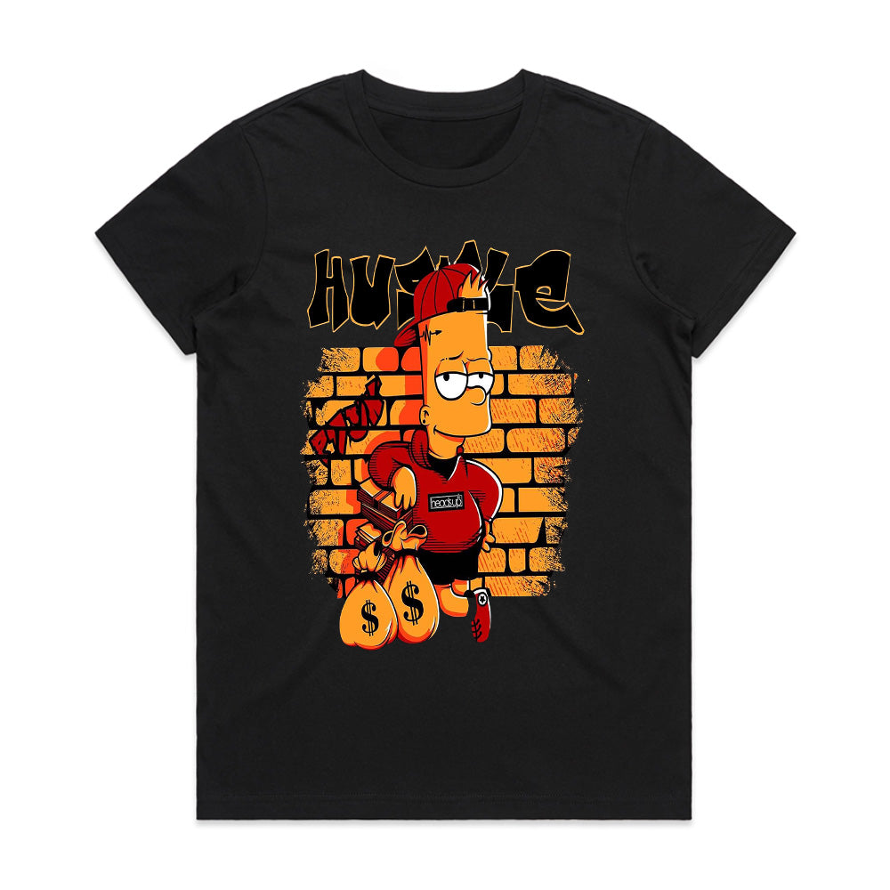 Streetwise Mischief: Hustle Bart Tee