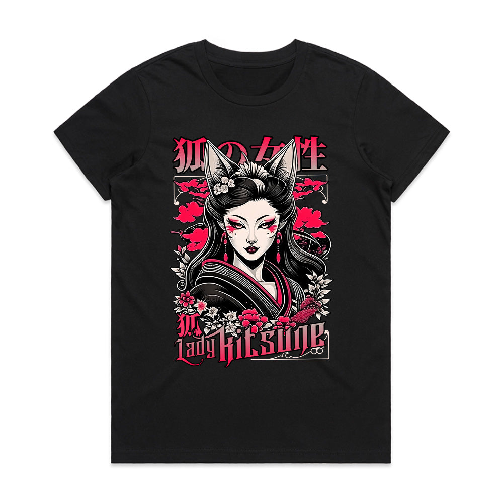 Lady Kitsune: Spirit of the Fox Flame Tee