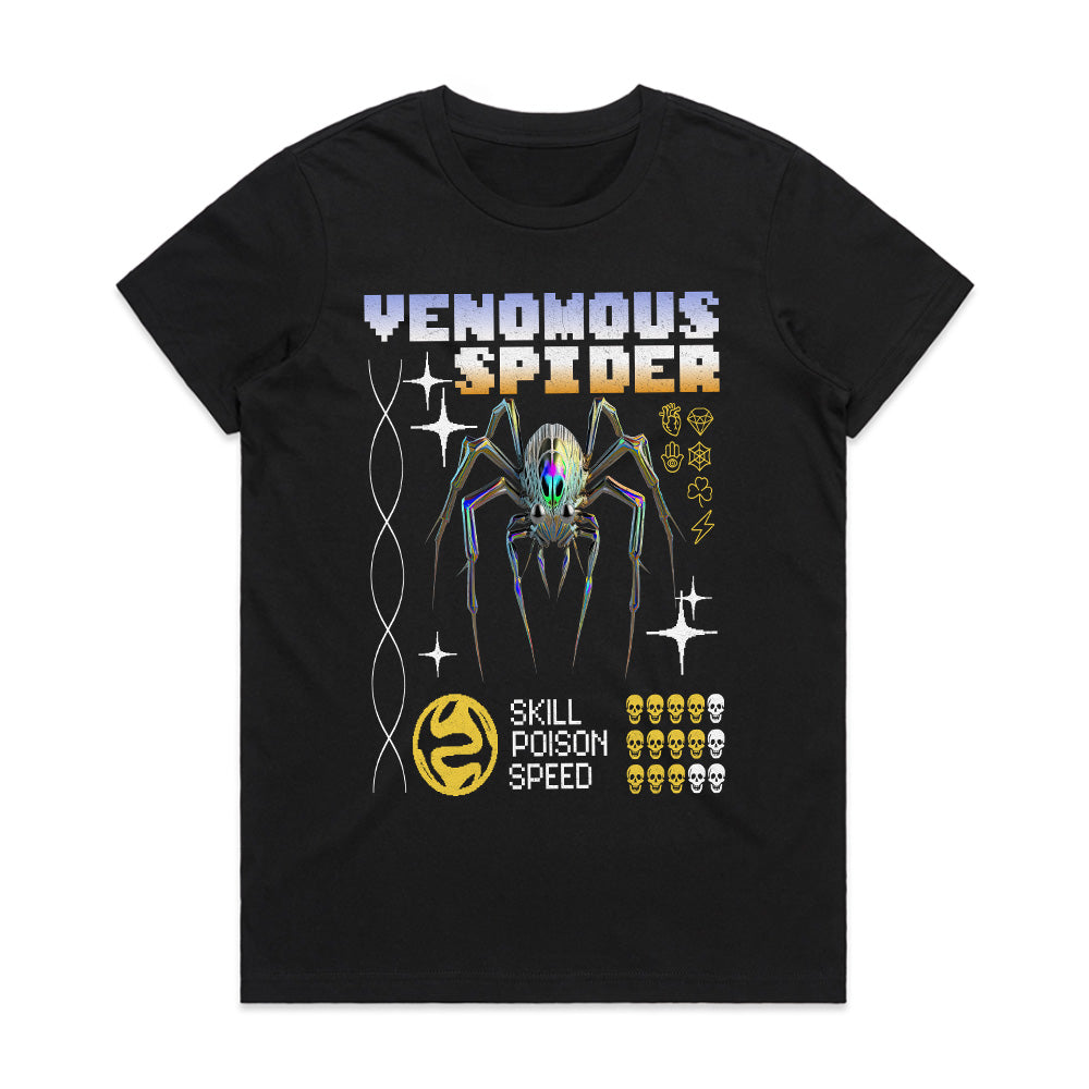 Venomous Spider: Pixel Venom Tee
