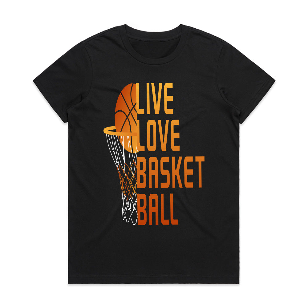 Hoop Dreams: Live Love Basketball Tee
