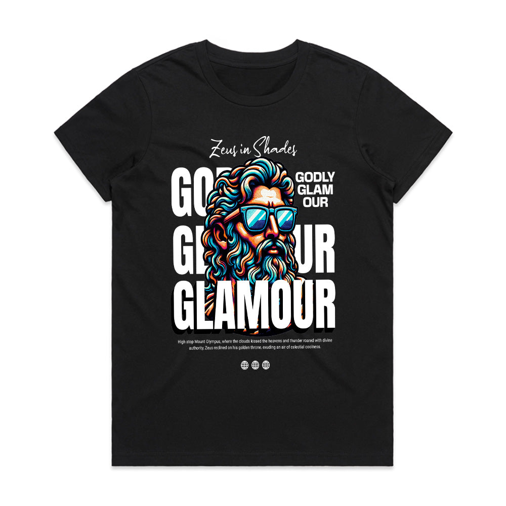 Zeus in Shades: Godly Glam Tee