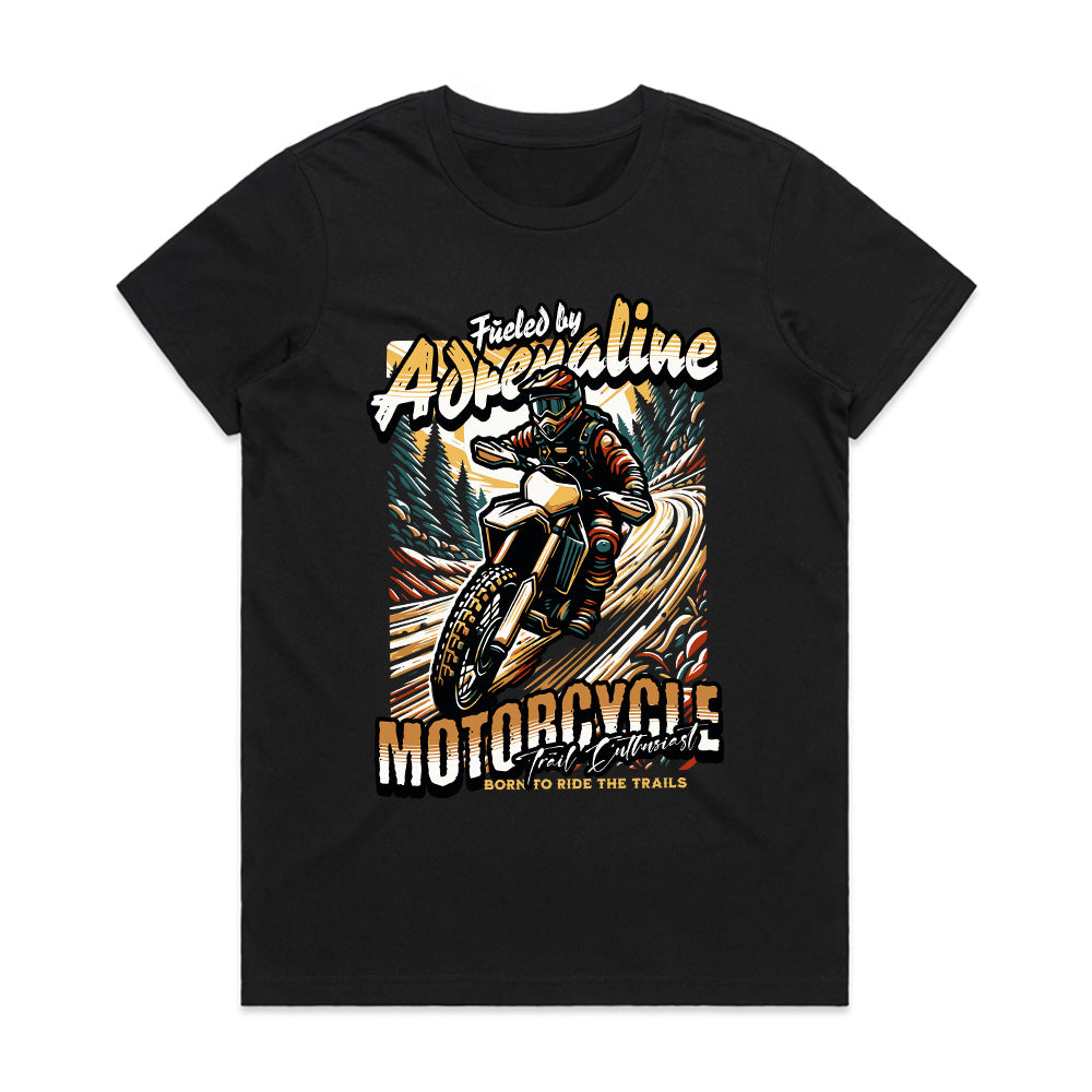 Trailblazer Rush – Fueled by Adrenaline Moto Tee