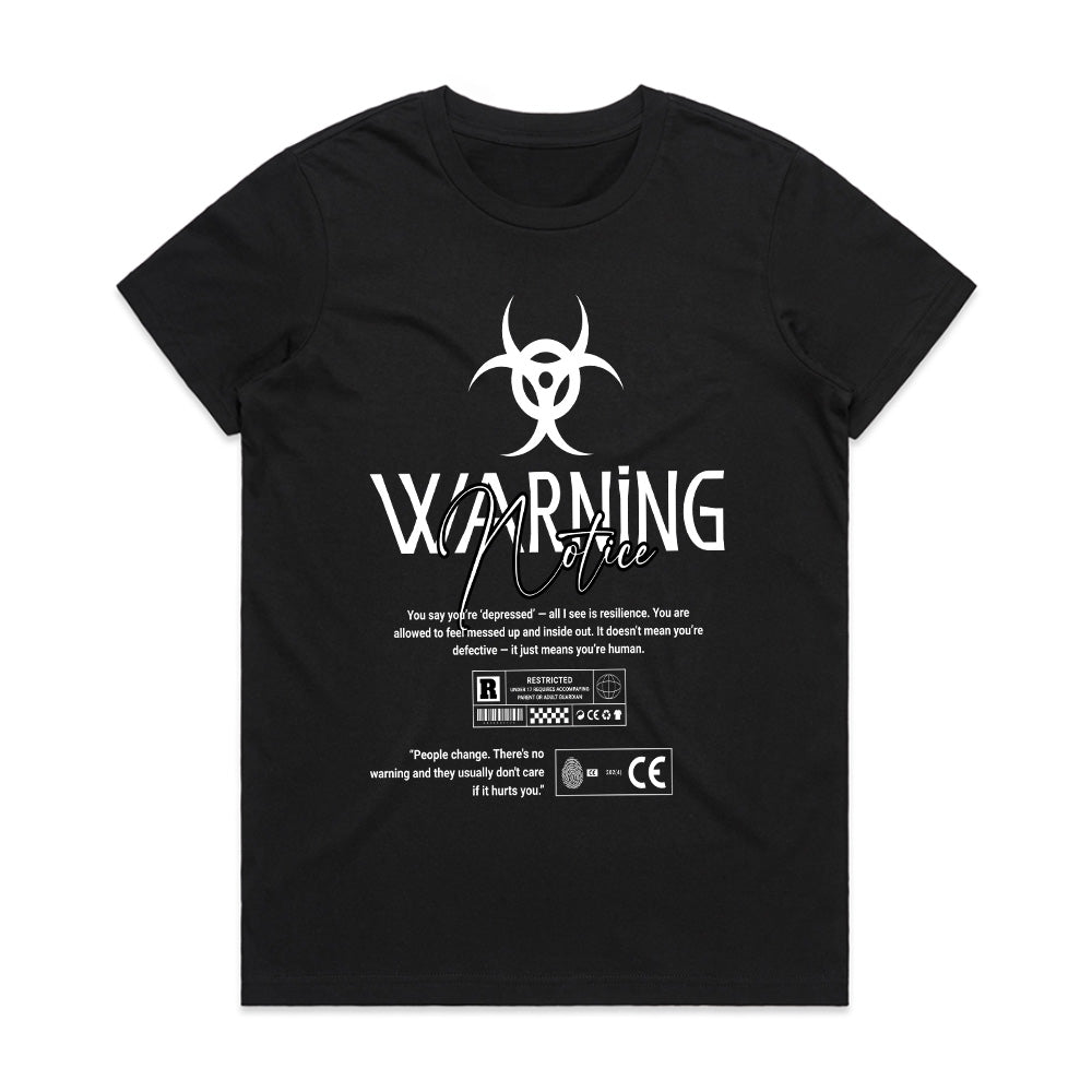 Warning Notice: Human Error Tee