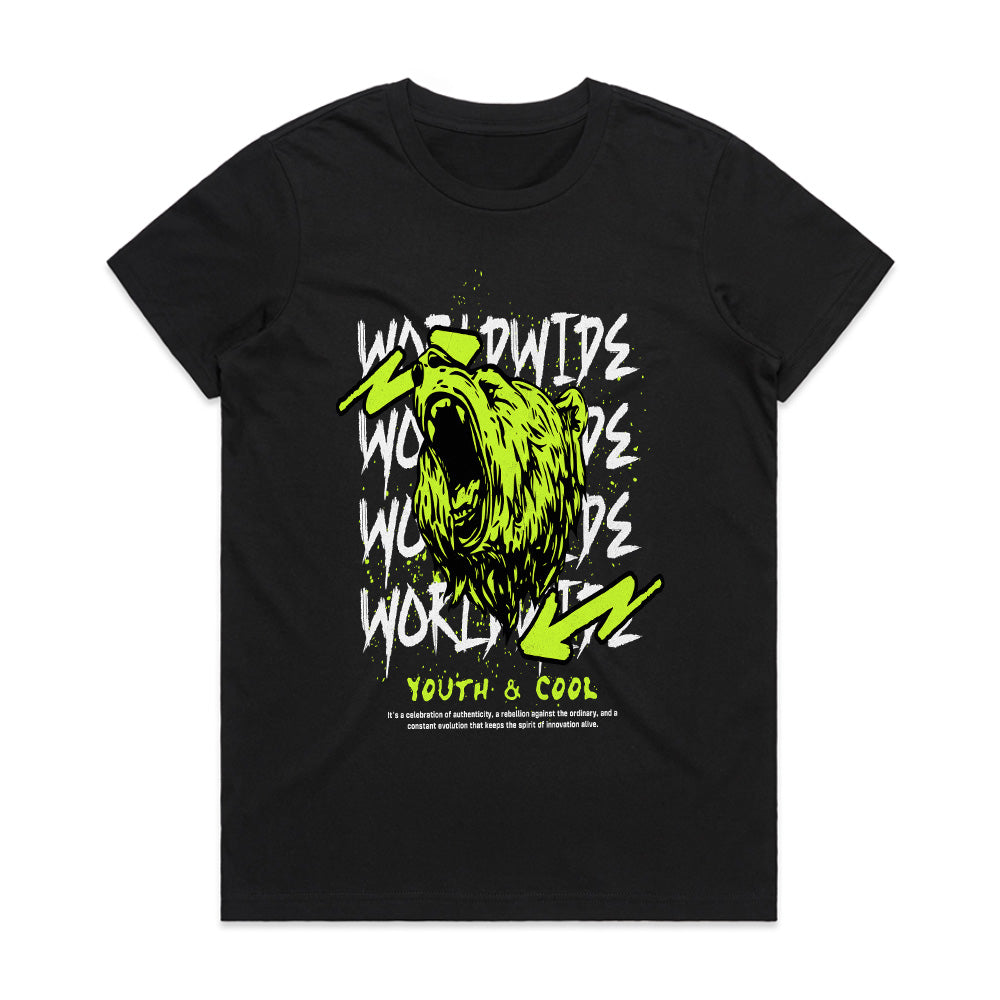 Roar Across the Globe – Worldwide Rebel Tee