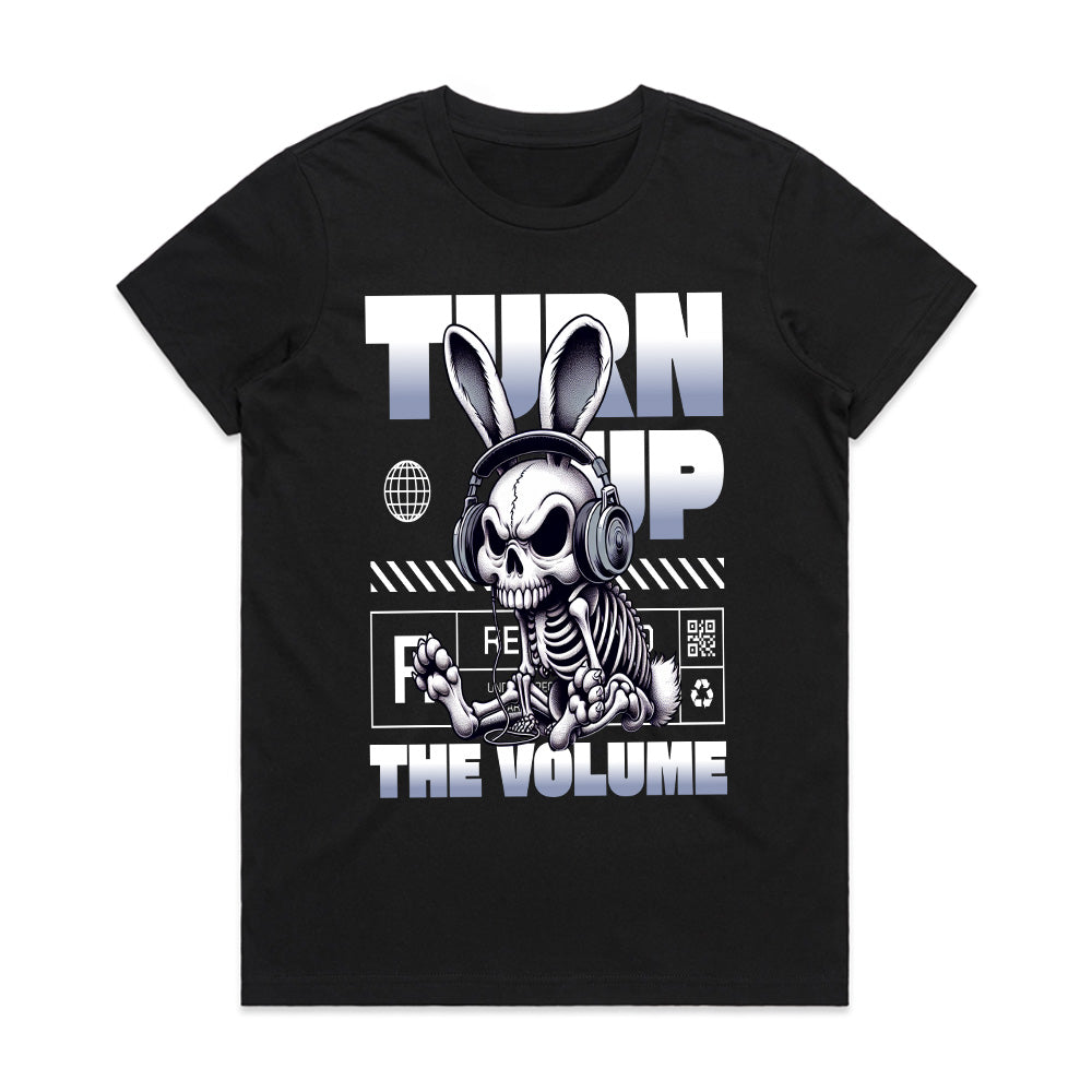 Turn Up Terror: Sonic Skeleton Bunny Tee