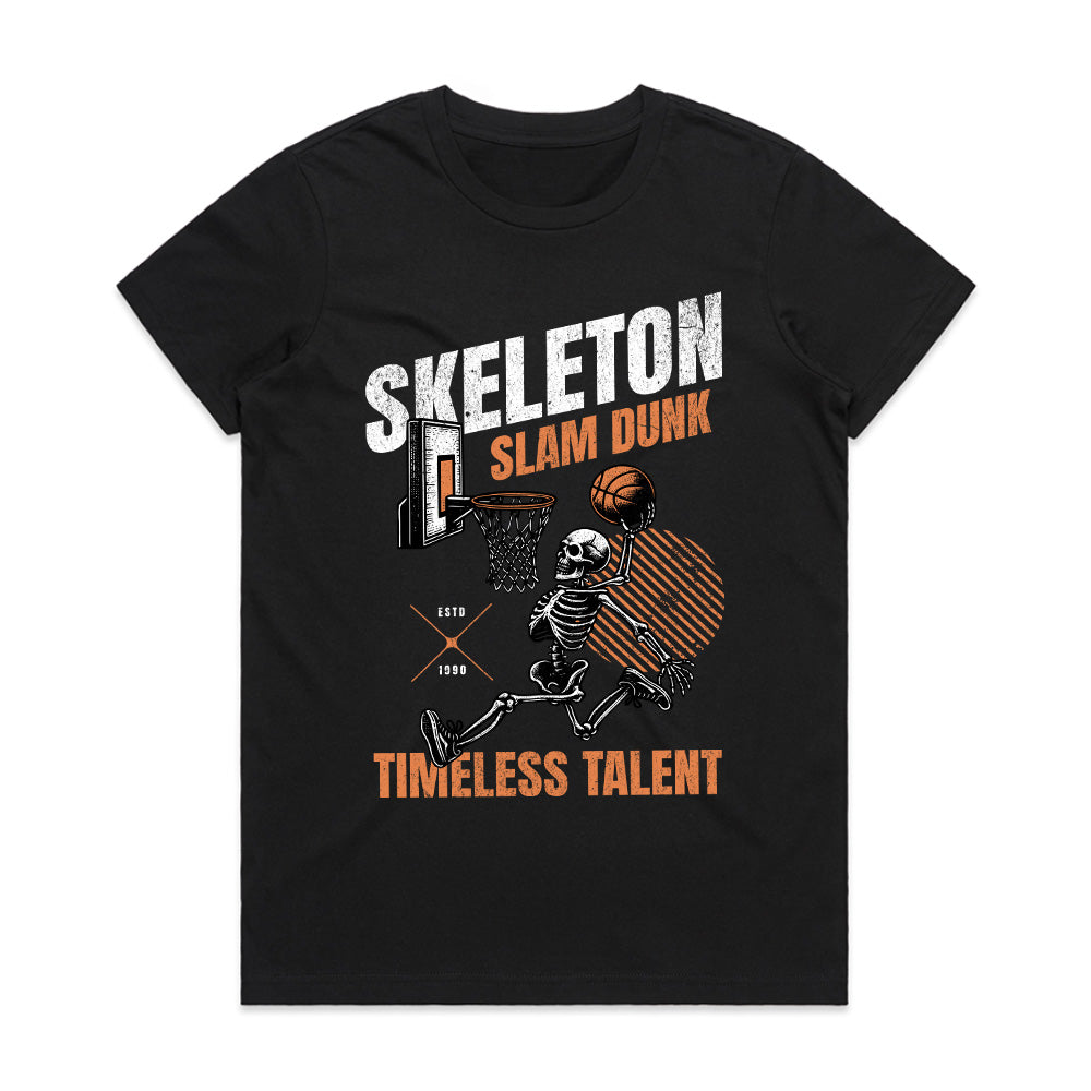 Timeless Dunk: Skeleton Slam Classic Tee