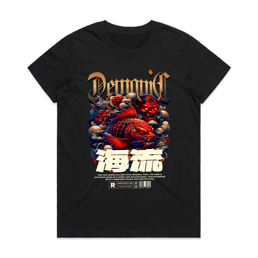 Demonic Tide: Infernal Koi Rebellion Tee