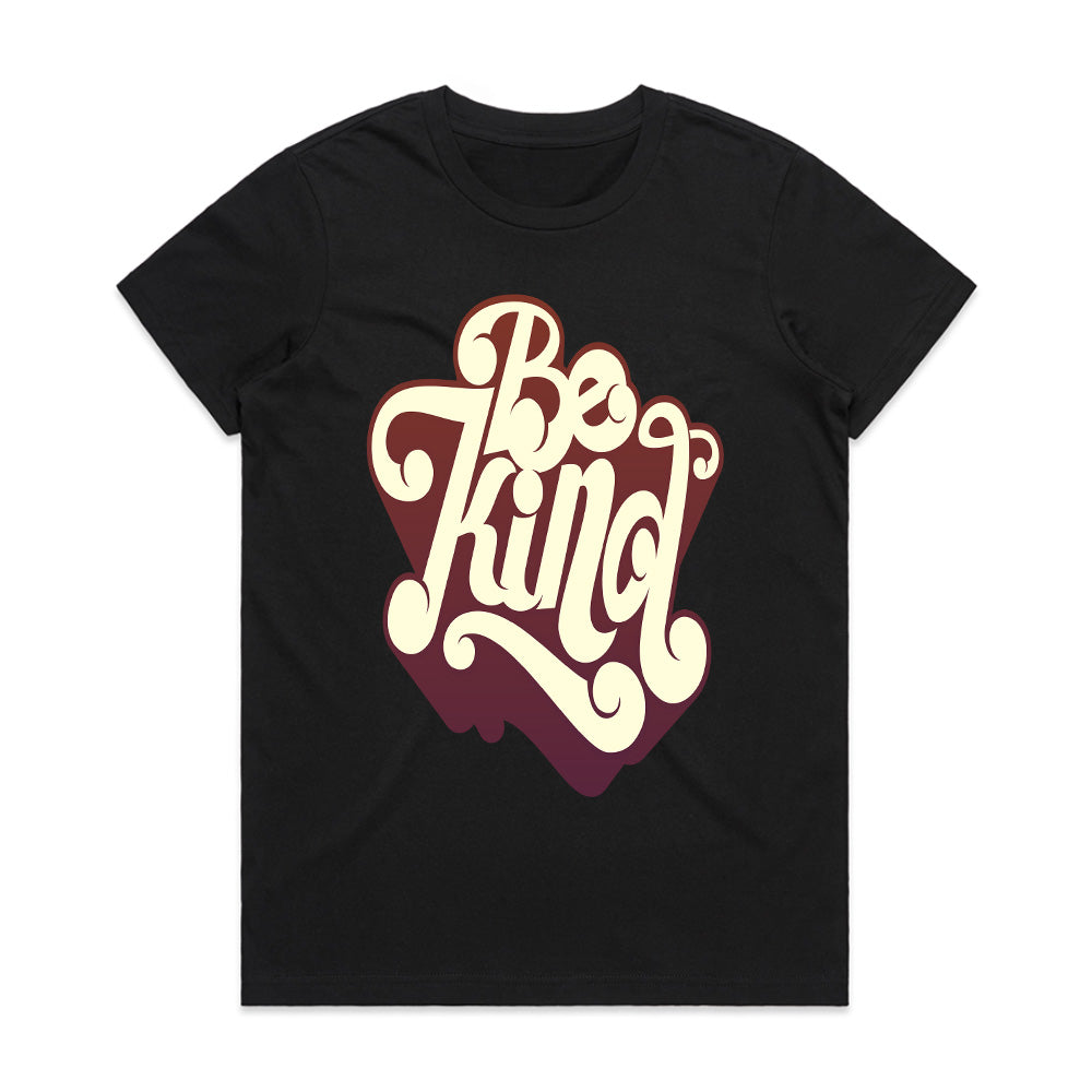 Gentle Vibes: Be Kind Retro Tee