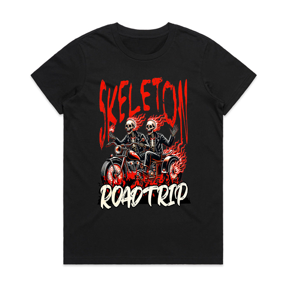 Hellbound Highway: Skeleton Road Trip Tee