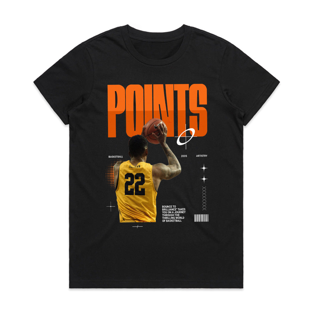 Clutch Shot: Points King Basketball Tee