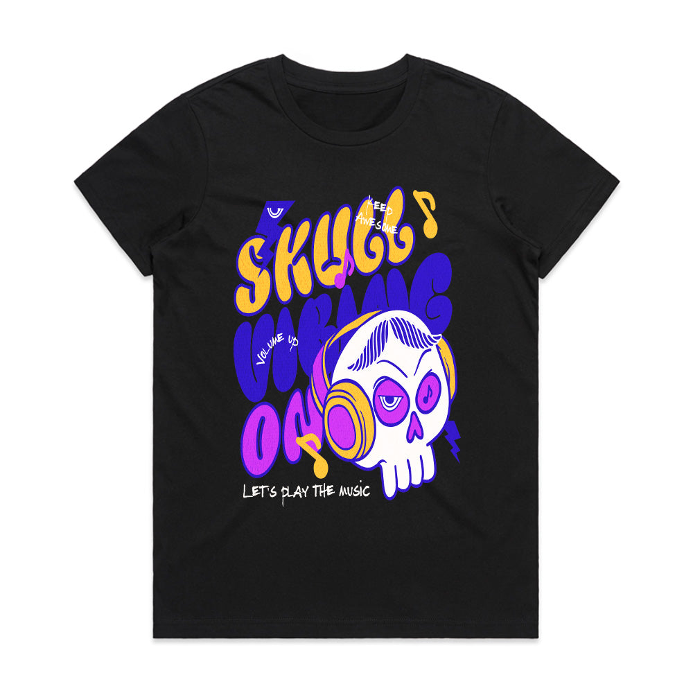 Volume Up: Skull Vibe Music Tee