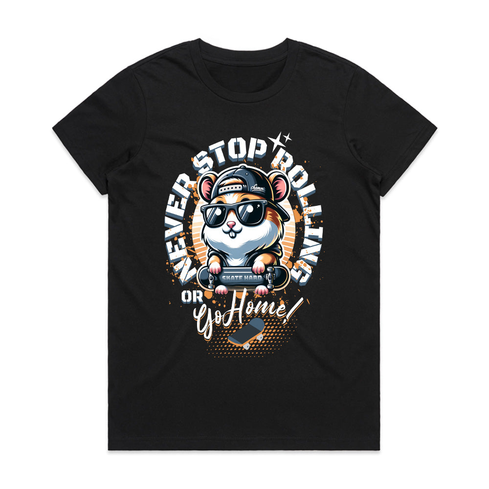 Rad Rodent: Never Stop Rolling Tee