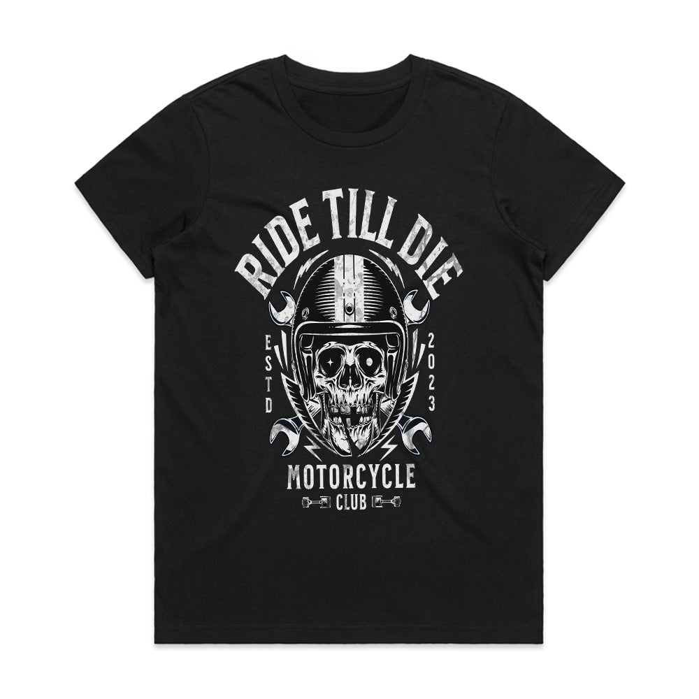Ride Till Die Motorcycle Club T-Shirt – Born to Ride, Destined to Roar