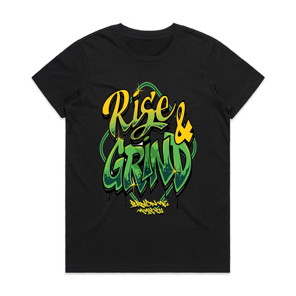 Urban Hustle: Rise & Grind Graffiti Tee