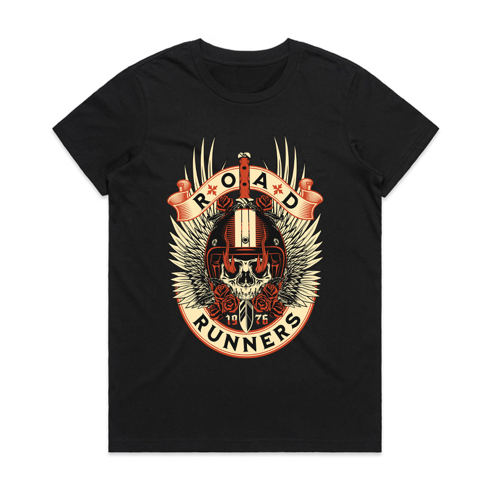 Road Runners '75: Vintage Biker Emblem Tee