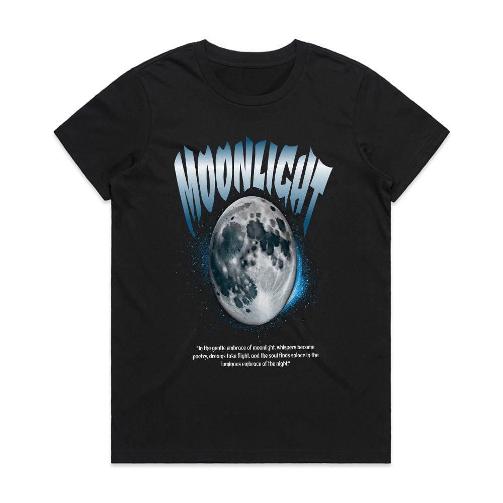 Lunar Whisper: Moonlight Serenity Tee