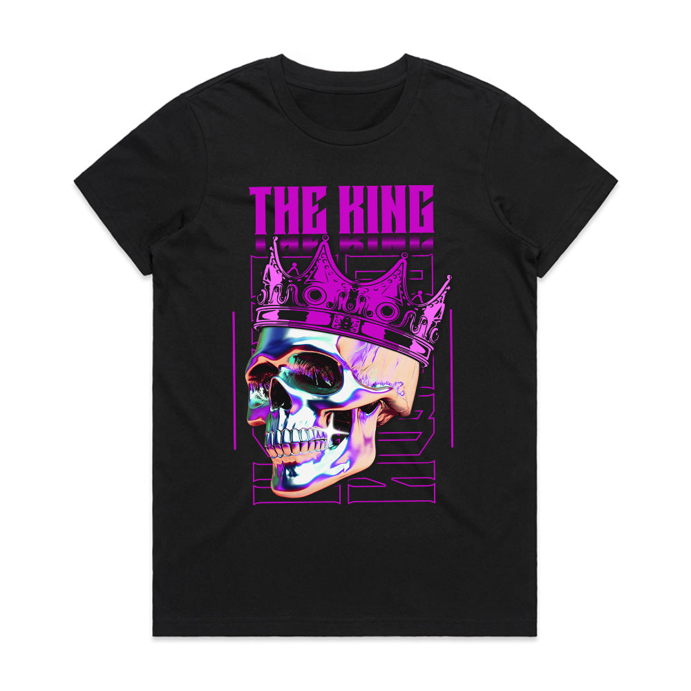 The King: Neon Skull Royalty Tee