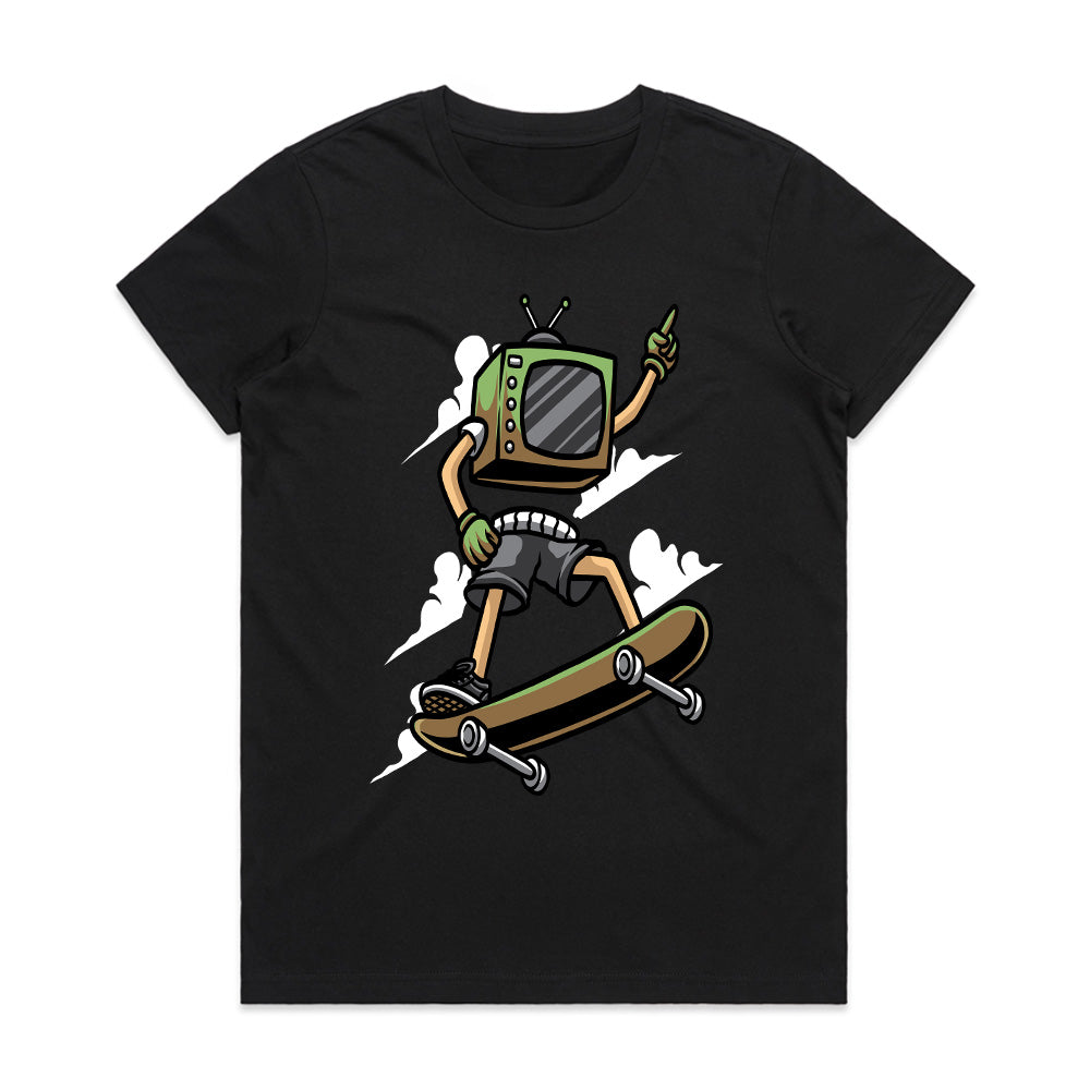 Retro Skater: TV Head Ride Tee