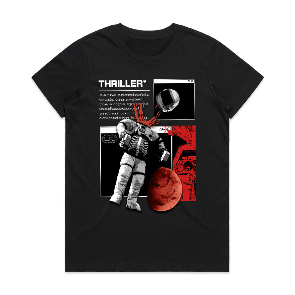 Cosmic Thriller: Astronaut Horror Tee
