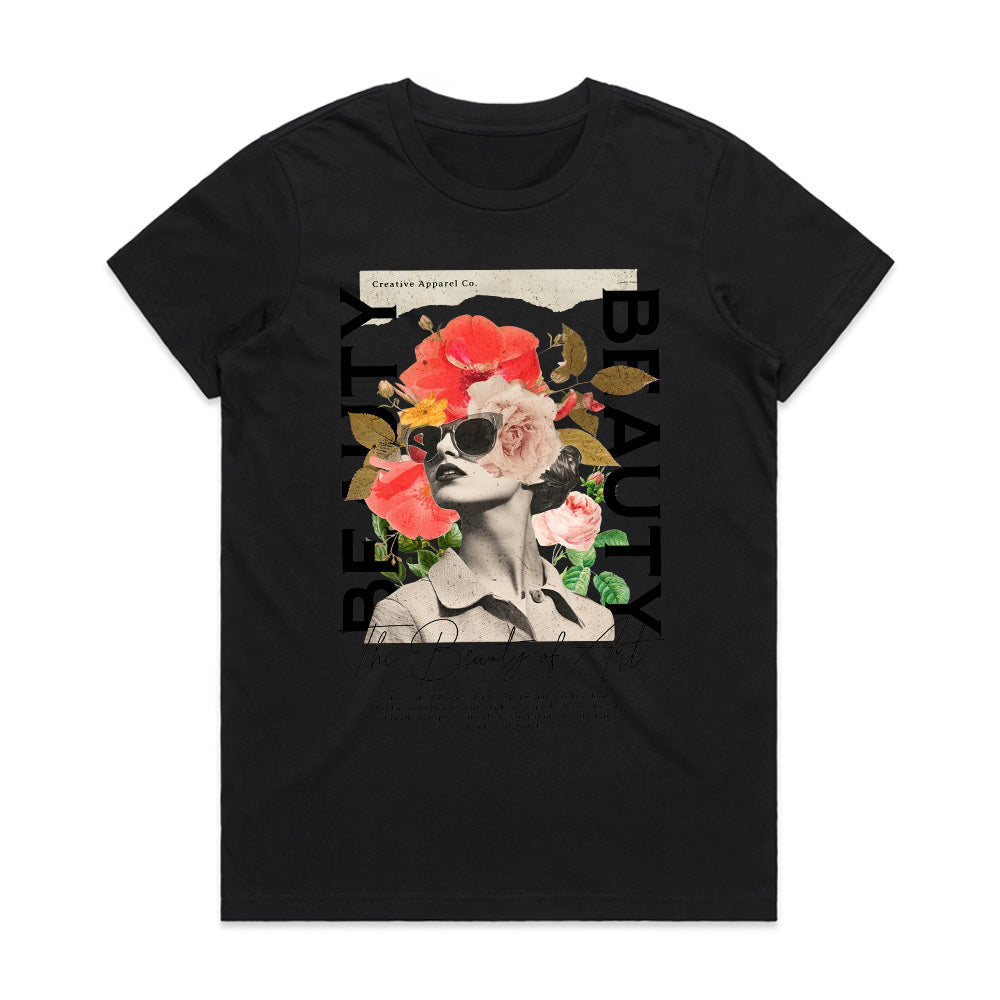 Floral Muse Retro Chic Tee