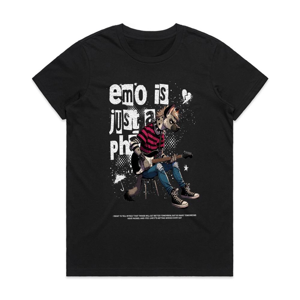 Heartstrings & Howls: Emo Phase Furry Tee