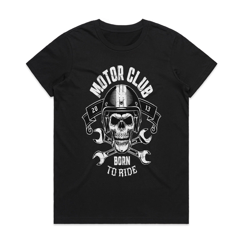 Motor Club Born to Ride T-Shirt – Brotherhood, Power & the Open Road